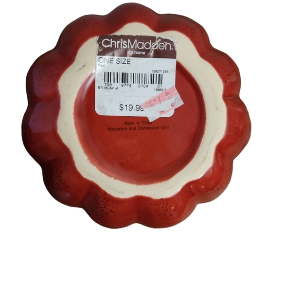 COPY - Chris Madden Red Pumpkin Gourd Dish with Lid - Picture 8 of 11